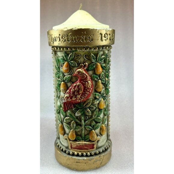 Vintage 1979 Lenox Partridge In A Pear Tree Candle From the12 Days Of Christmas - Picture 1 of 6